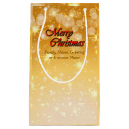 Naam bewerken Tekst met kerstmis Klein Cadeauzakje