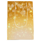 Naam bewerken Tekst met kerstmis Medium Cadeauzakje (Achterkant)