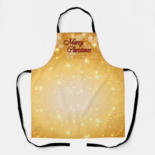 Naam bewerken Tekst met kerstmis Schort (Voorkant)