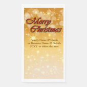 Naam bewerken Tekst met kerstmis Servet (Voorkant)