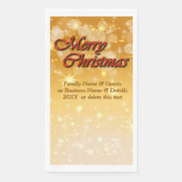 Naam bewerken Tekst met kerstmis Servet