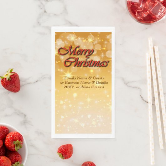 Naam bewerken Tekst met kerstmis Servet (Insitu)