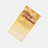 Naam bewerken Tekst met kerstmis Servet (Hoek)