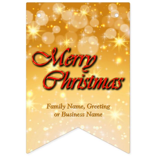 Naam bewerken Tekst met kerstmis Vlaggetjes (Tweede vlag)