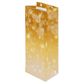 Naam bewerken Tekst met kerstmis Wijn Cadeautas (Achterkant Gekanteld)