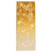 Naam bewerken Tekst met kerstmis Wijn Cadeautas (Achterkant)