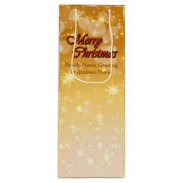 Naam bewerken Tekst met kerstmis Wijn Cadeautas