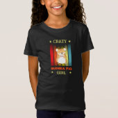 Naam bewerken Text Crazy Guinee Pig Girl T-shirt (Voorkant)
