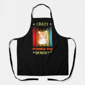 Naam bewerken Text Crazy Guinee Pig Lady Ma Schort (Voorkant)