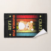 Naam bewerken Text Crazy Guinee Varkenspijn Handdoek (Handdoek)