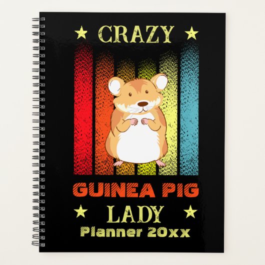 Naam bewerken Text Crazy Guinee Varkenspijn Planner (Voorkant)