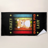 Naam bewerken Text Crazy Guinee Varkenspijn Strandlaken (Voorkant)