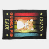 Naam bewerken Text Crazy Guinee Varkenspijn Theedoek (Horizontaal)