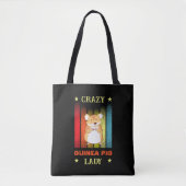 Naam bewerken Text Crazy Guinee Varkenspijn Tote Bag (Voorkant)