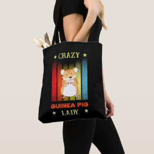 Naam bewerken Text Crazy Guinee Varkenspijn Tote Bag