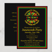 Naam bewerken Text Juneteenth Sunflower & Slogans Kaart (Voorkant / Achterkant)