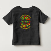 Naam bewerken Text Juneteenth Sunflower & Slogans Kinder Shirts (Voorkant)