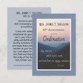 Naam bidkaart 40-jarig priesterjubileum bedankkaart (Voorkant / Achterkant)