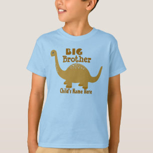Naam Big Brother Dinosaur Print toevoegen T-shirt