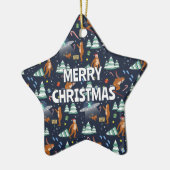 NAAM - Big Foot, Aliens, Rendier & Kerstmis Keramisch Ornament (Links)