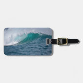 Naam Big Wave Blue Ocean Contact Bagagelabel (Voorkant horizontaal)