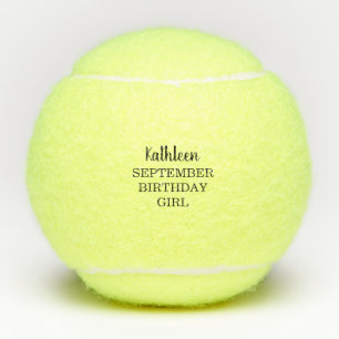 Naam Birthday Month Birthday Girl Tennis Balls Tennisballen