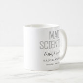 Naam Black Gray Mad Scientist Koffiemok (Voorkant rechts)