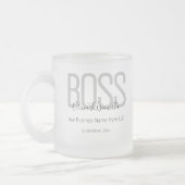Naam Black Grey Boss Matglas Koffiemok (Links)