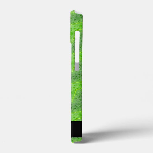  naam Bladeren met waterdruppelpatroon Case-Mate iPhone Case (Achterkant / Links)