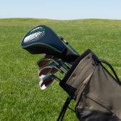 Naam Blauw en Groen Golfers Golfheadcover (Insitu)