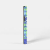 naam blauw groene surf stijl iPhone hoesje (Rechterkant)