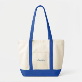 Naam Blauw Kust Bruidsmeisje Cadeau Tote Bag