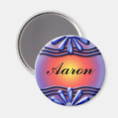 Naam Blauw Magneet (Voorkant / Achterkant)