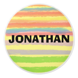 NAAM Blauw Sinaasappel Groene Strepen Keramische K Keramische Knop