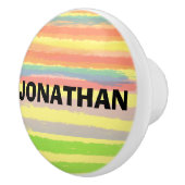 NAAM Blauw Sinaasappel Groene Strepen Keramische K Keramische Knop (Rechts)