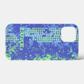 naam blauwe groene surf stijl Case-Mate iPhone case (Achterkant (horizontaal))