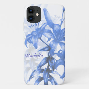 Naam blauwe orthologische lieke bloem iPhone 11 hoesje