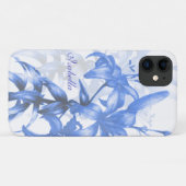 Naam blauwe orthologische lieke bloem Case-Mate iPhone case (Achterkant (horizontaal))