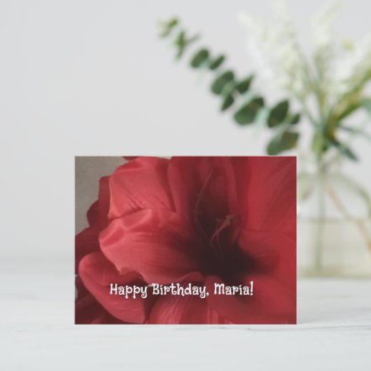 naam bloem foto platte kaart (Staand voorkant)