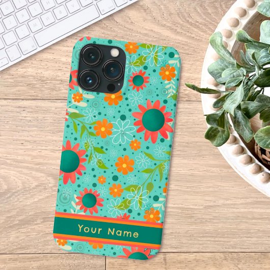 naam Bloemen Custom Pattern Inspirivity iPhone Hoesje