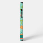 naam Bloemen Custom Pattern Inspirivity iPhone Hoesje (Linkerkant)