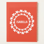Naam bloemen en harten planner (Achterkant)