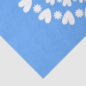 Naam bloemen en harten tissuepapier (Detail)