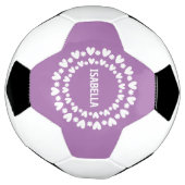 Naam bloemen en harten voetbal (Gedraaid)