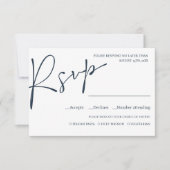 NAAM BlueScript WEDDING RSVP MEAL CHOICE (Voorkant)