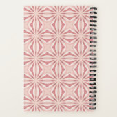 Naam Blush Pink Abstract Floral Chic  Girly Notitieboek (Achterkant)