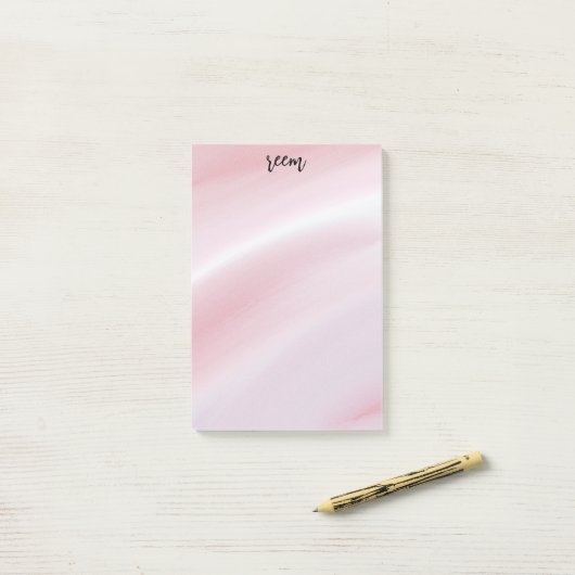 naam blush pink post-it® notes (Op bureau)