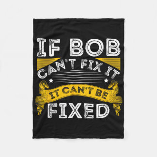 Naam Bob Professioneel Naam Fleece Deken