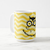 Naam Boekclub Wise Owl Monogram Groep Koffiemok (Voorkant links)