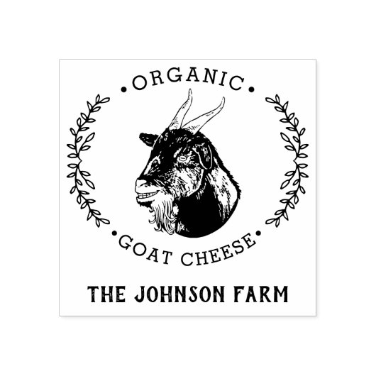 Naam Boerderij geitenkaas Rubberstempel (Afrduk)